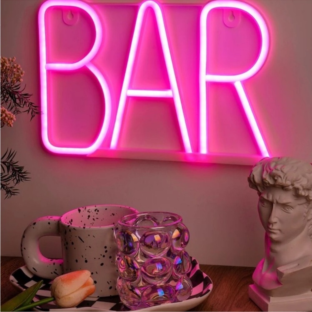 1pc Letter Shaped Neon Light Bar Neon Sign